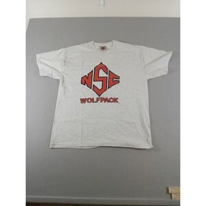 Vintage 90s  North Carolina State Wolfpack TShirt  Size Large  Rugged Sweats!!